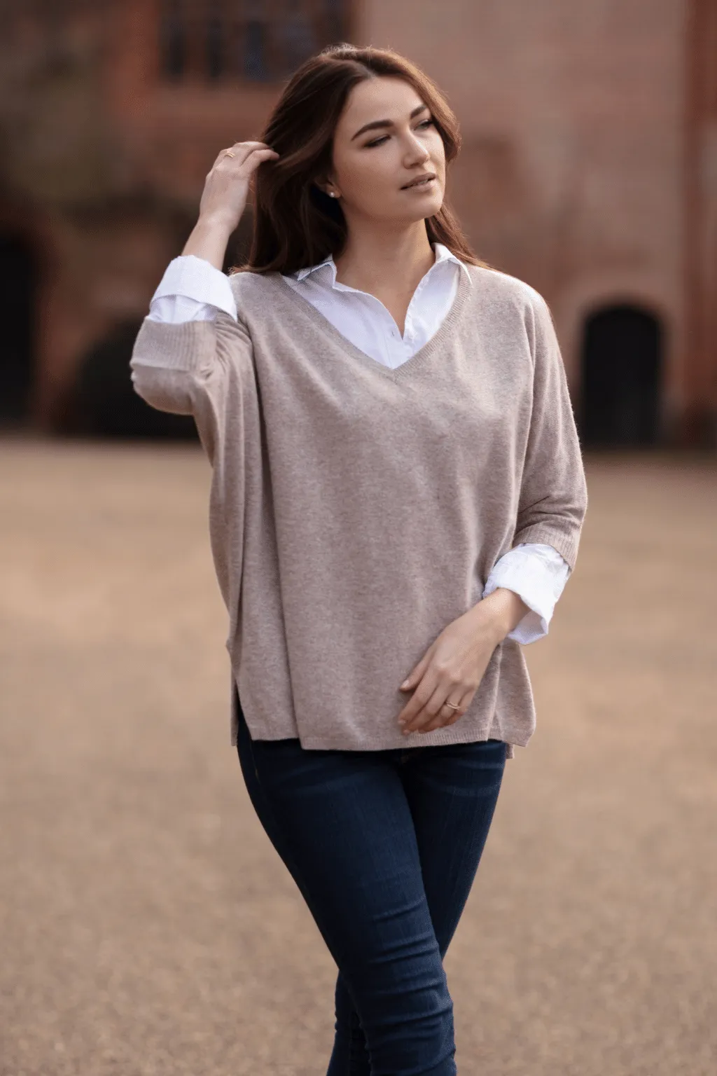 Short Sleeve V neck tunic