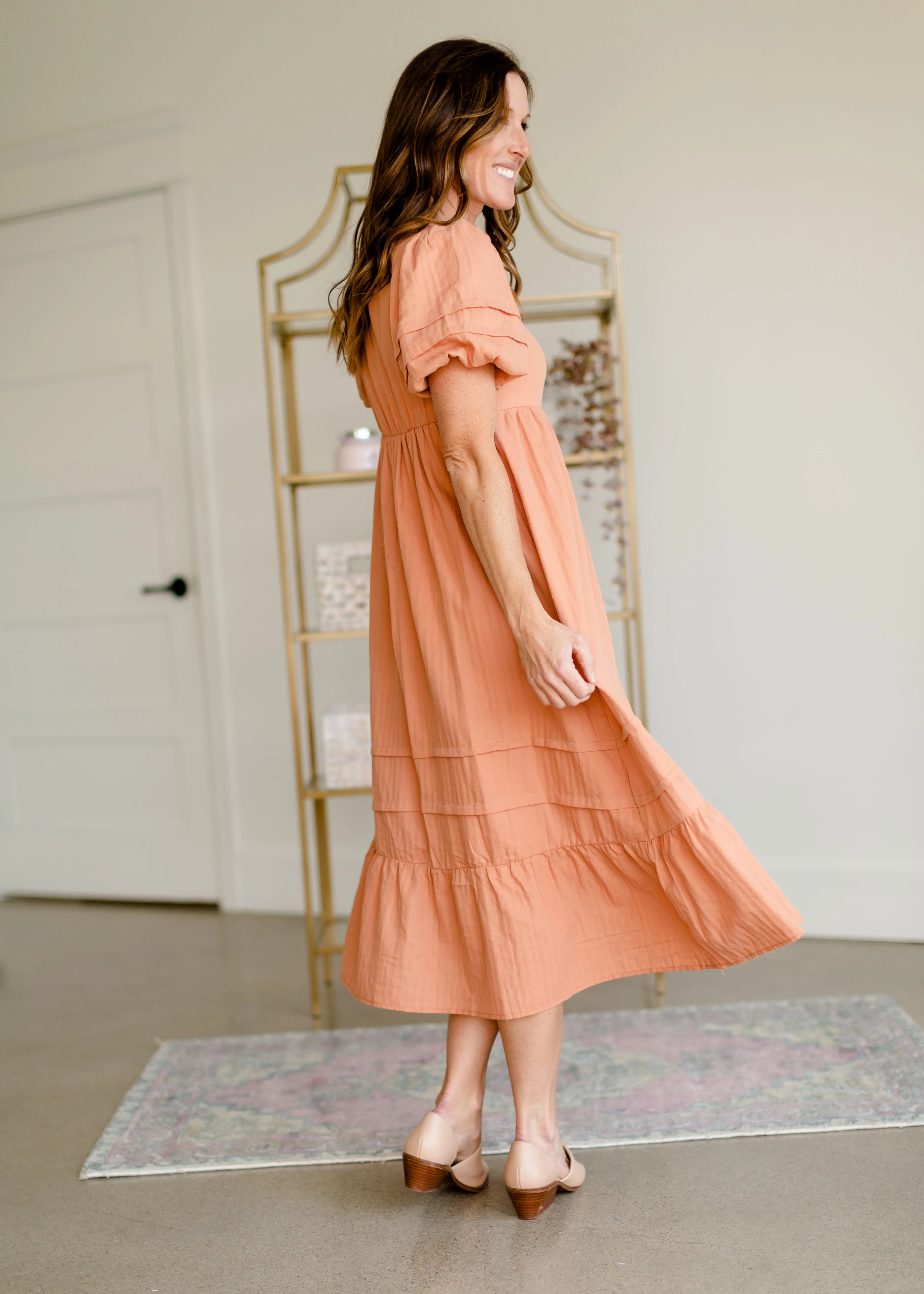 Square Neck Tiered Maxi Dress - FINAL SALE