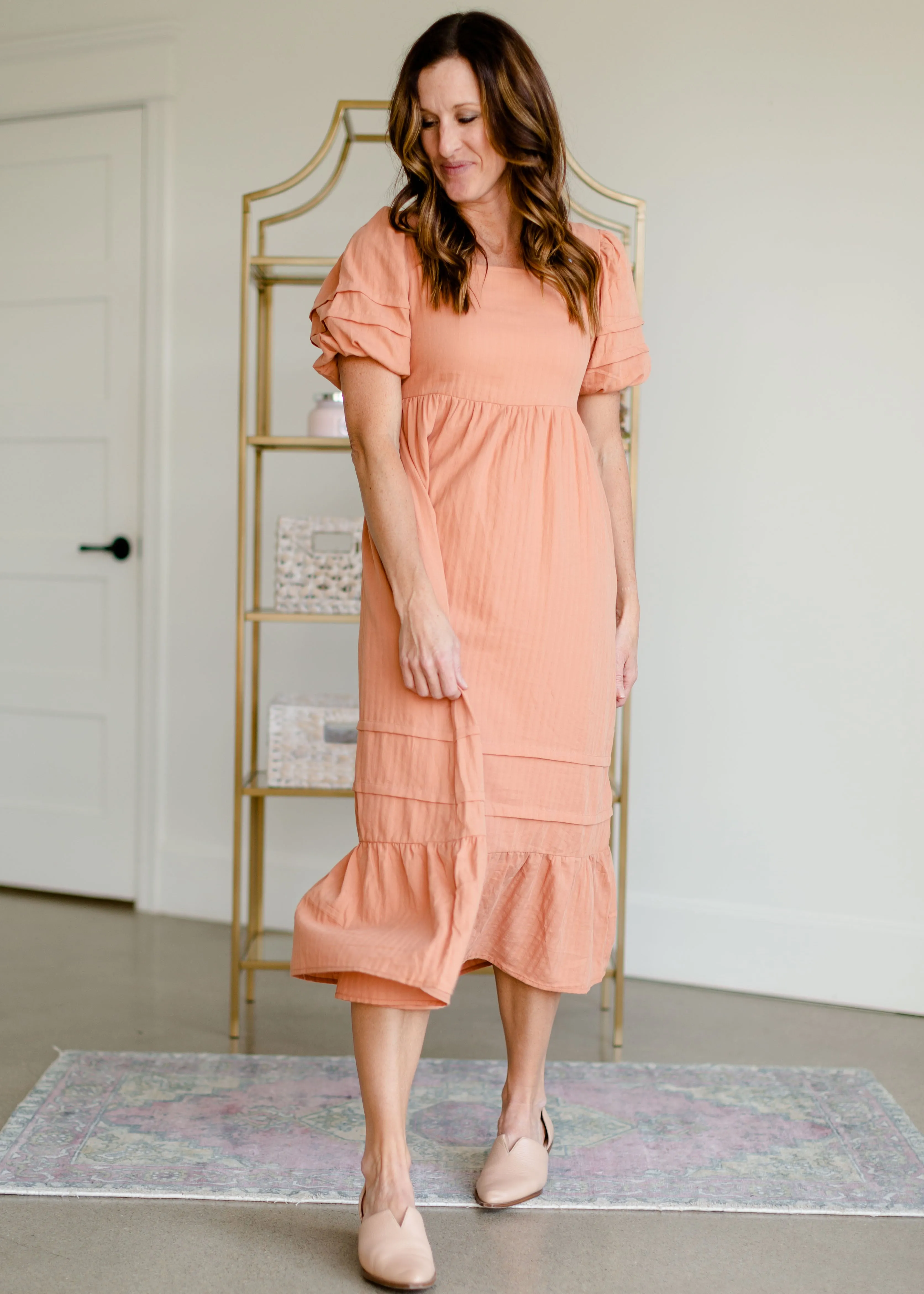 Square Neck Tiered Maxi Dress - FINAL SALE