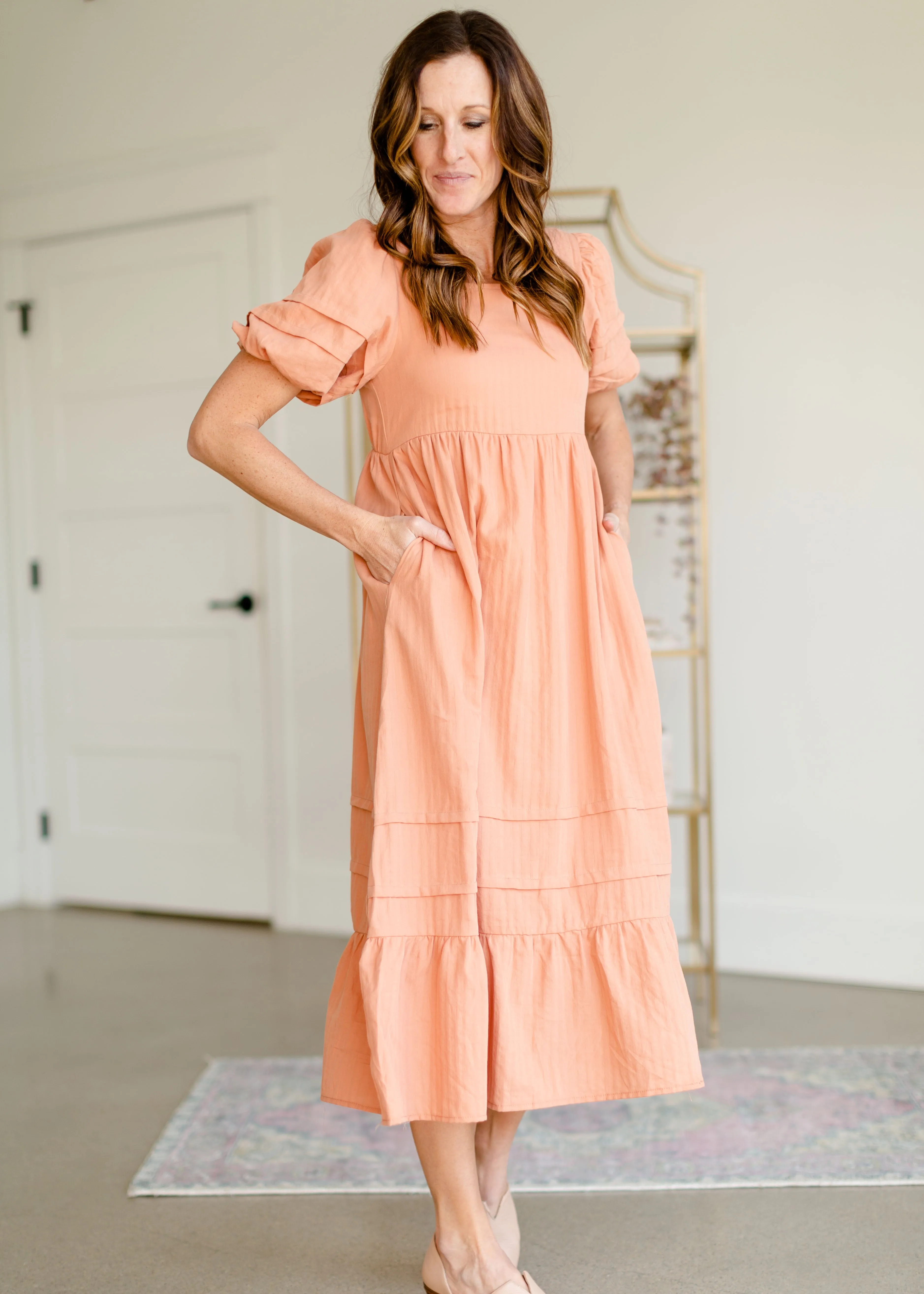 Square Neck Tiered Maxi Dress - FINAL SALE