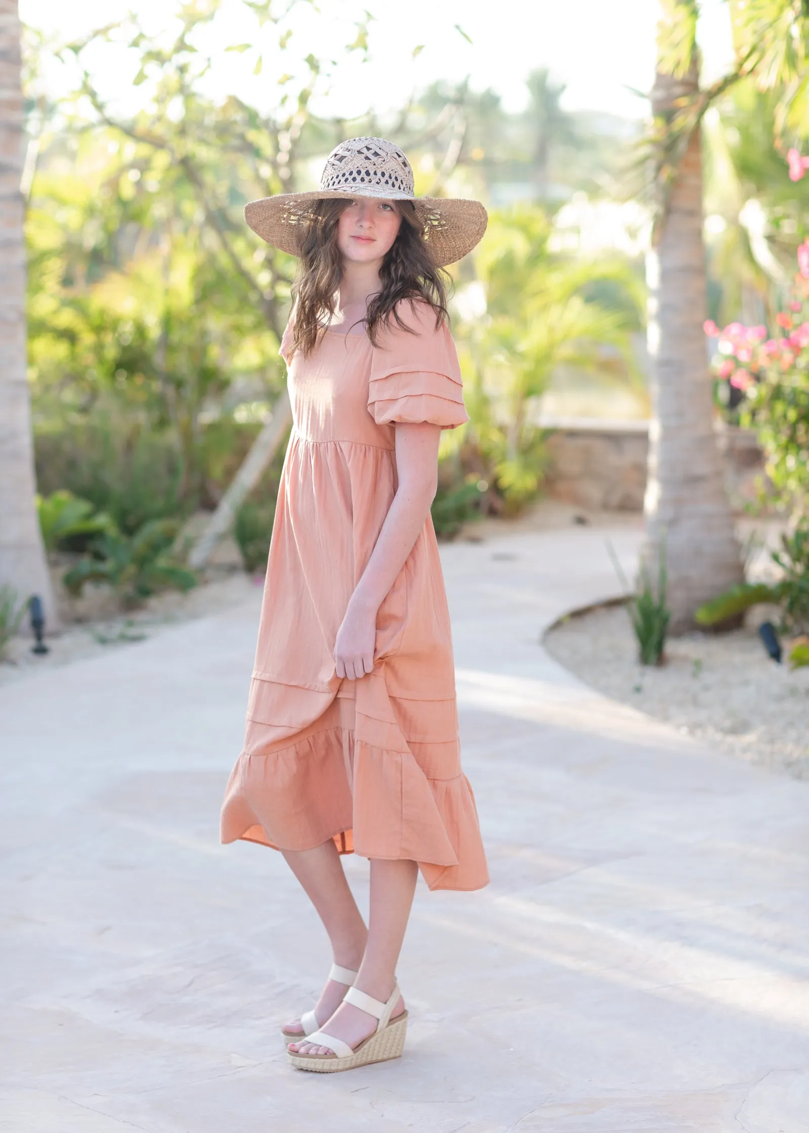 Square Neck Tiered Maxi Dress - FINAL SALE