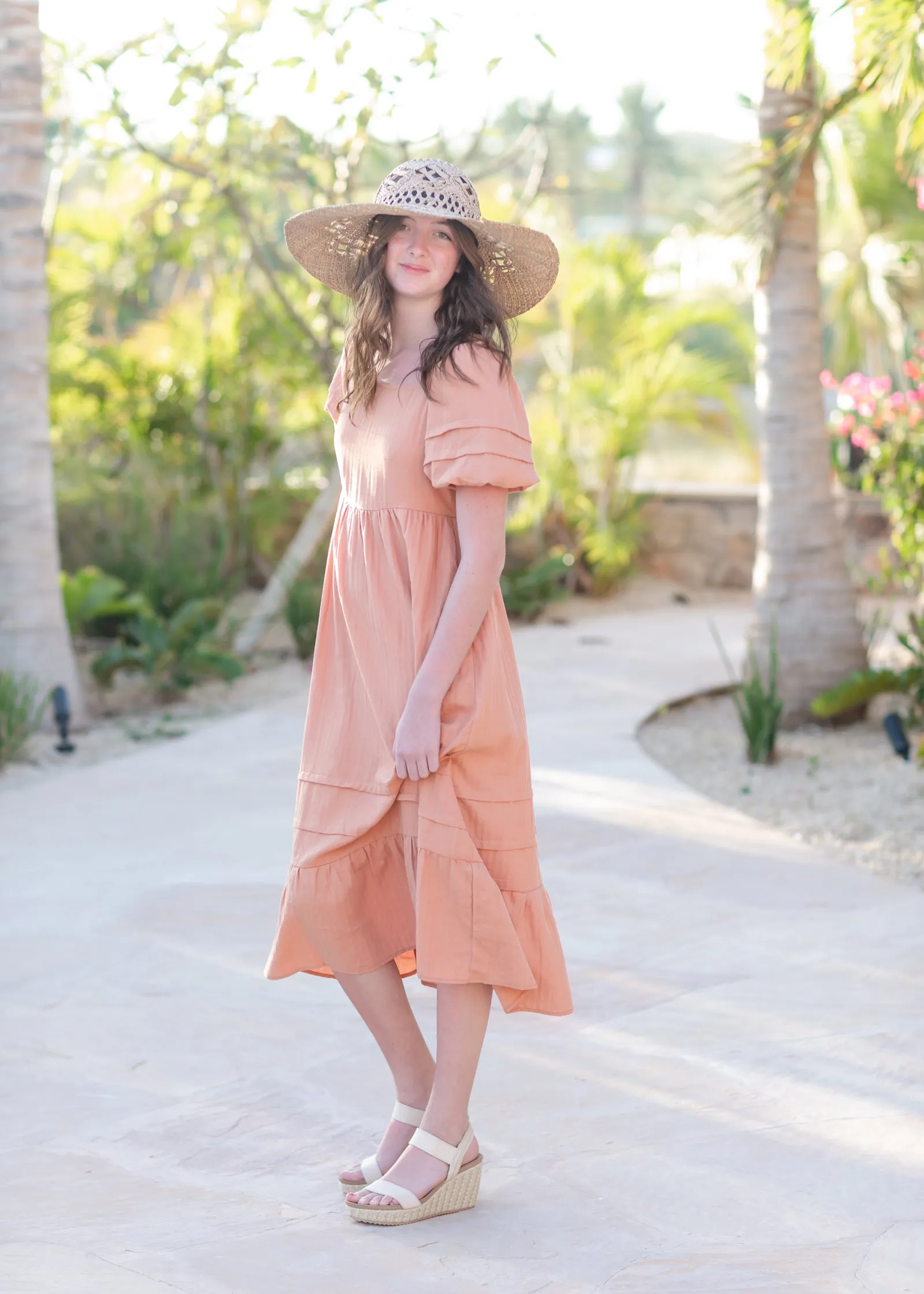 Square Neck Tiered Maxi Dress - FINAL SALE