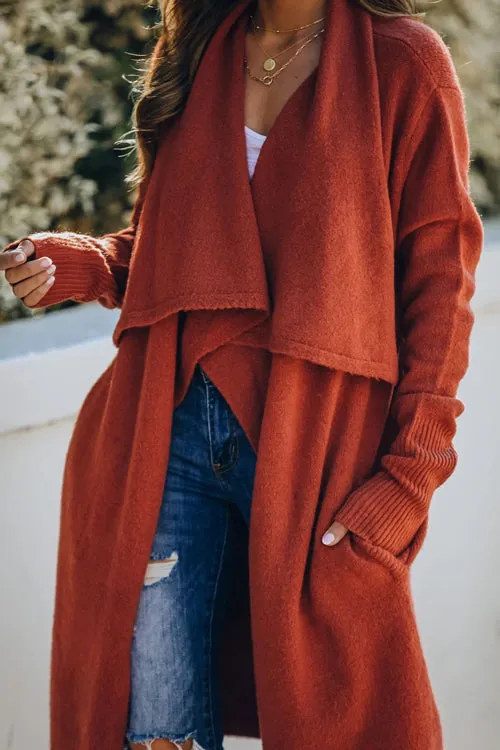 Starting Now Long Sleeve Cape Cardigan - 7 Colors