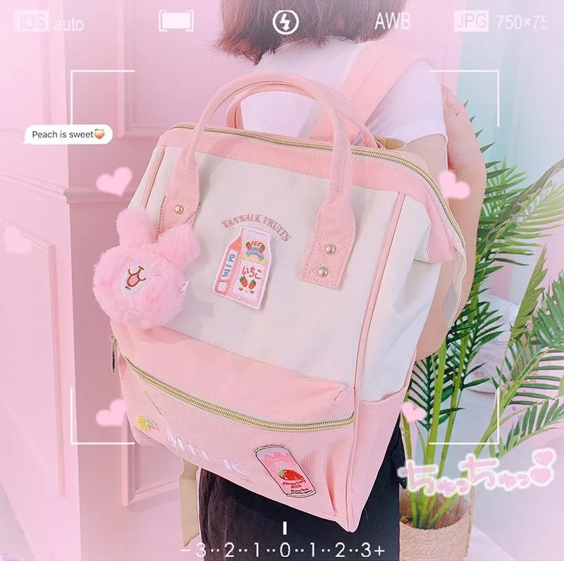 Strawberry Milk Backpack