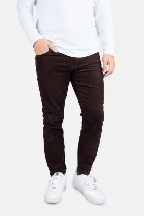 Stretch Cord 5 Pocket Pants Brown