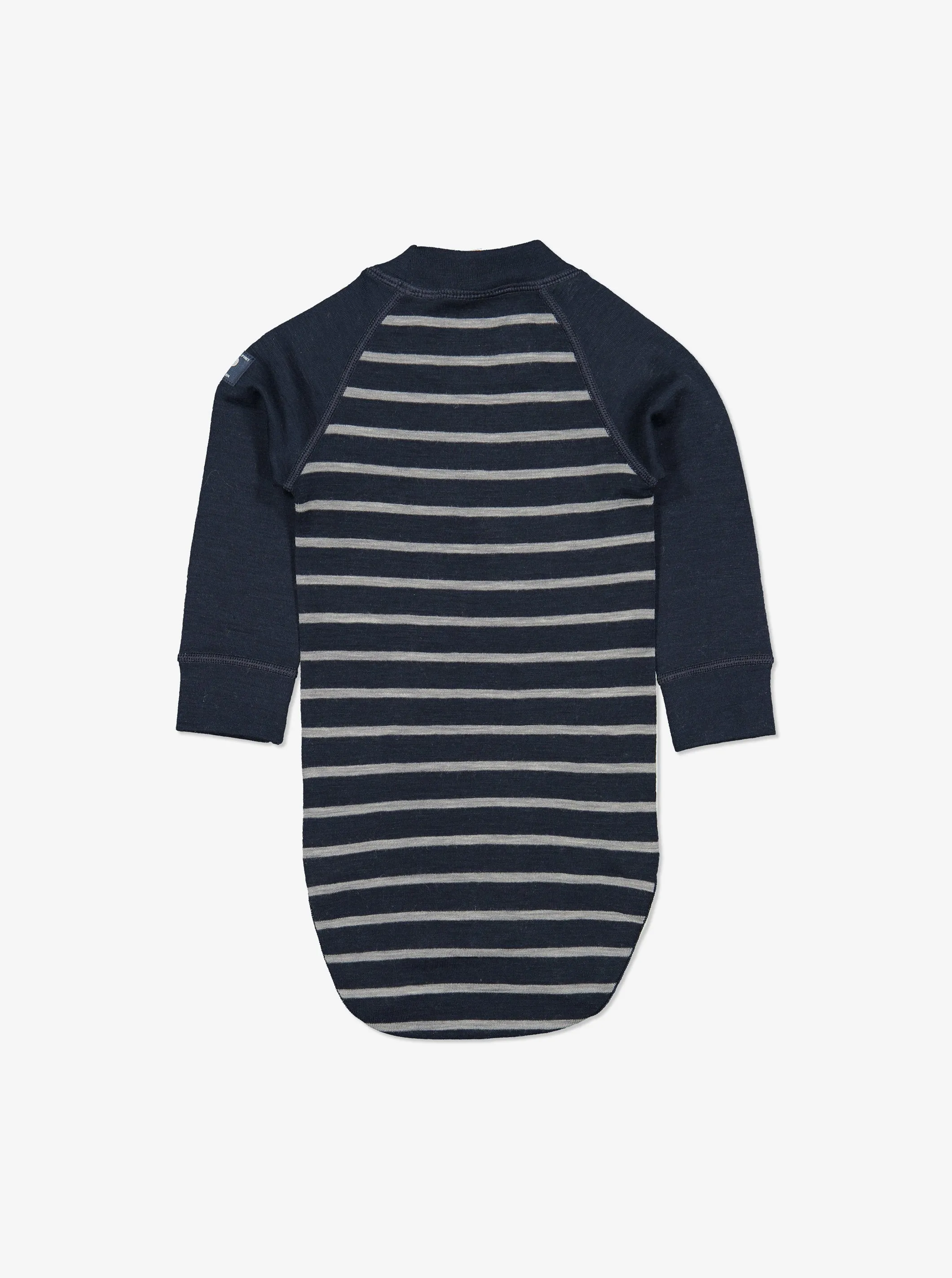 Striped Thermal Merino Wool Babygrow