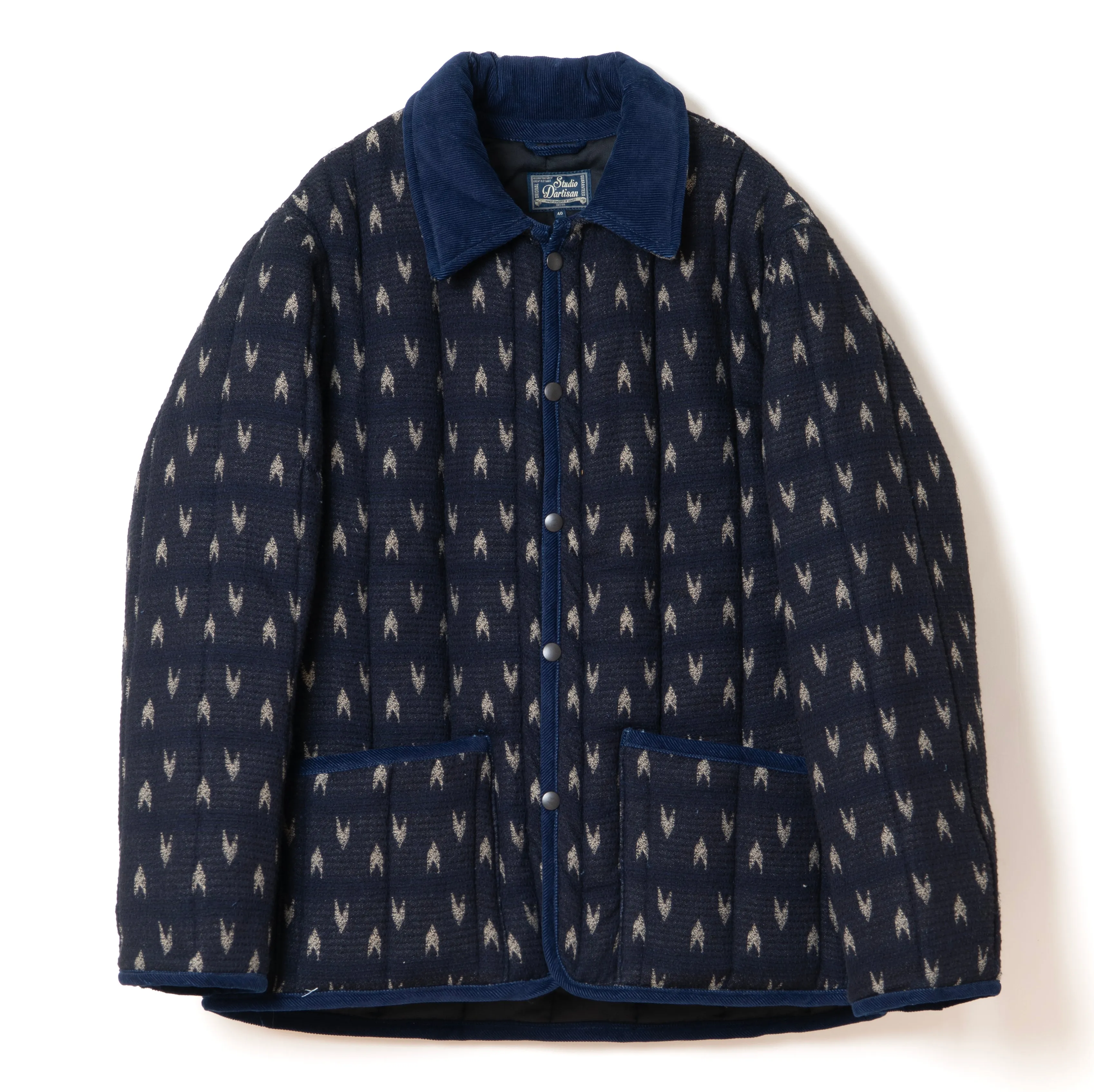 Studio D'Artisan Indigo "Arrow Kasuri" Sashiko Jacket