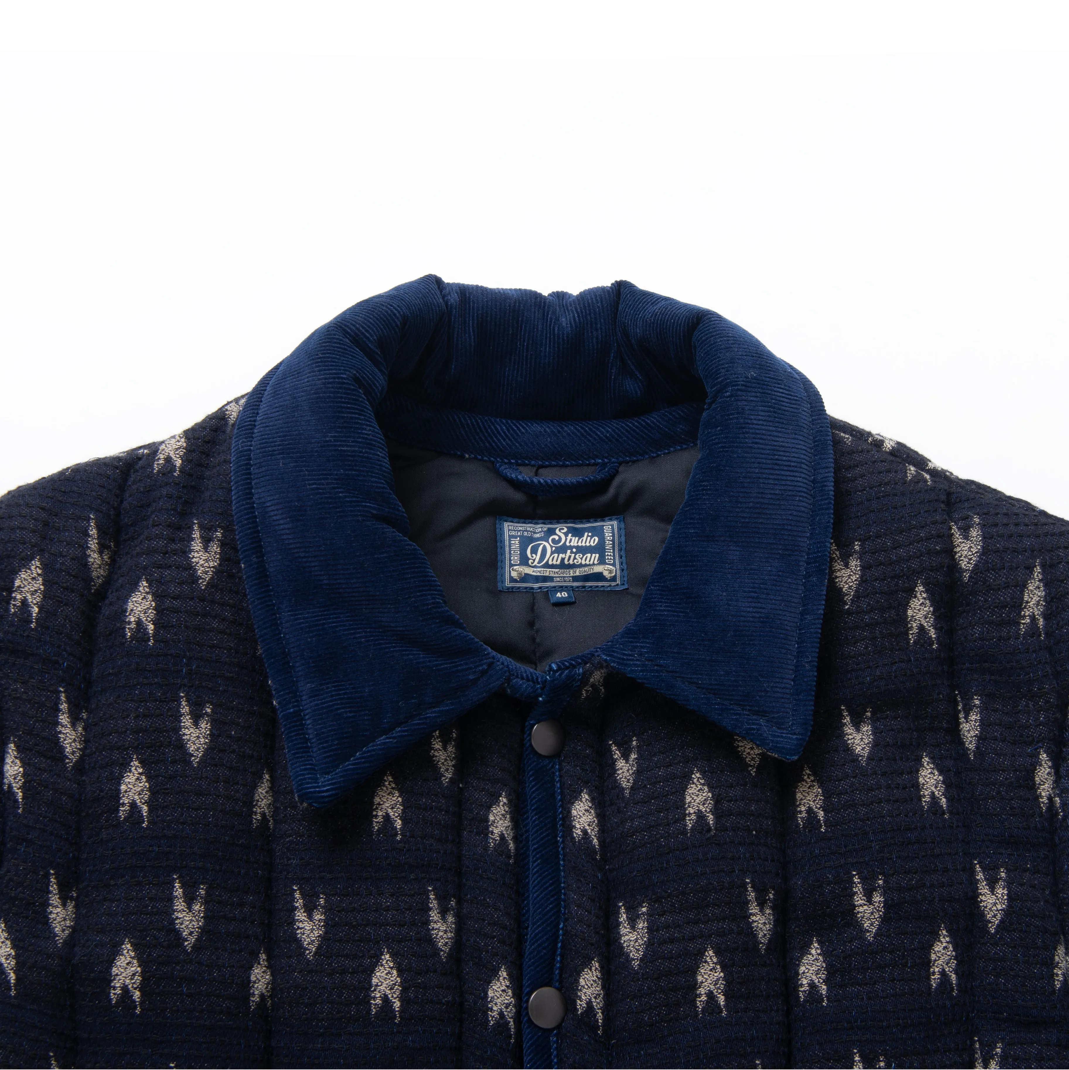 Studio D'Artisan Indigo "Arrow Kasuri" Sashiko Jacket