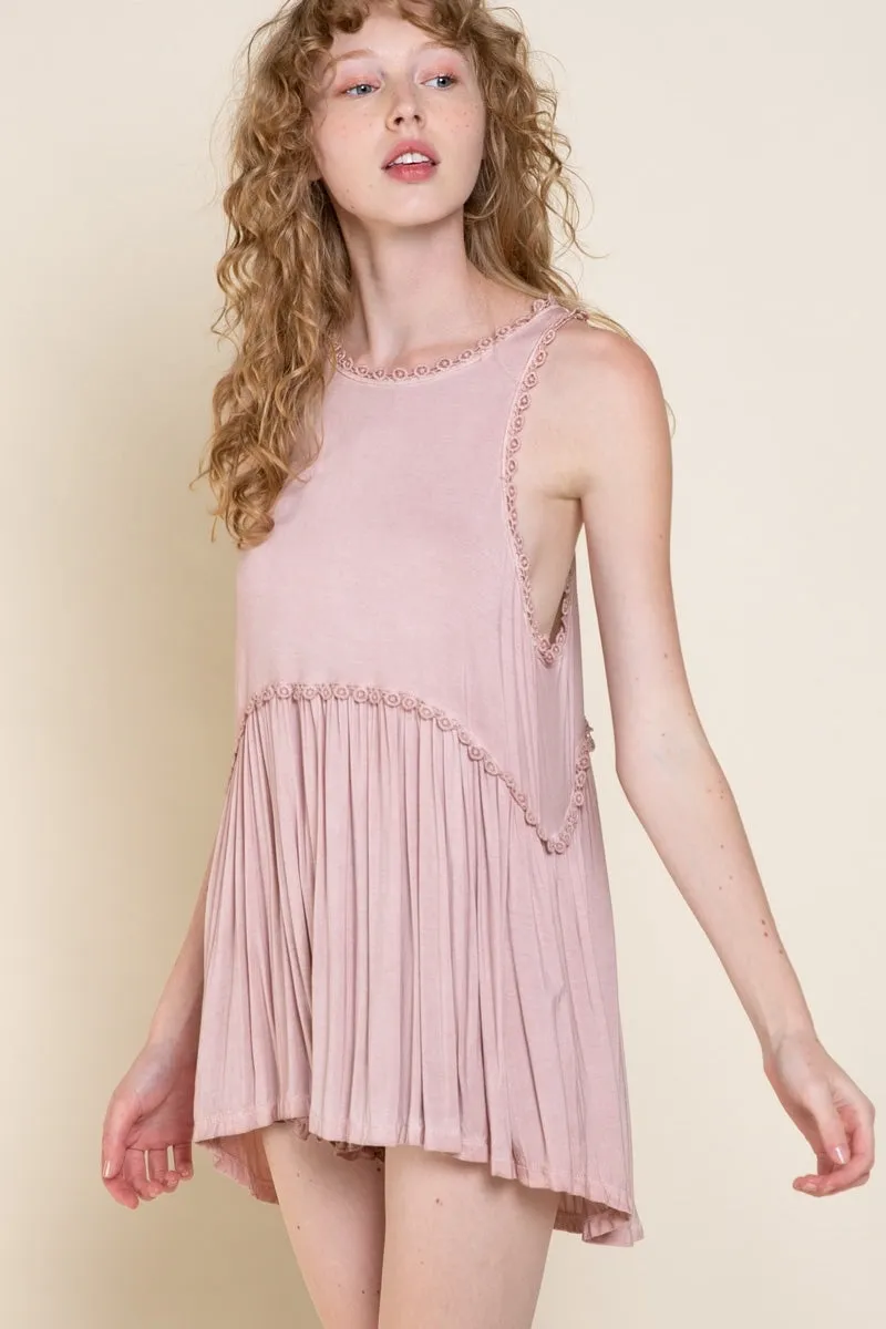 Sweet & Simple Babydoll Top, Pink