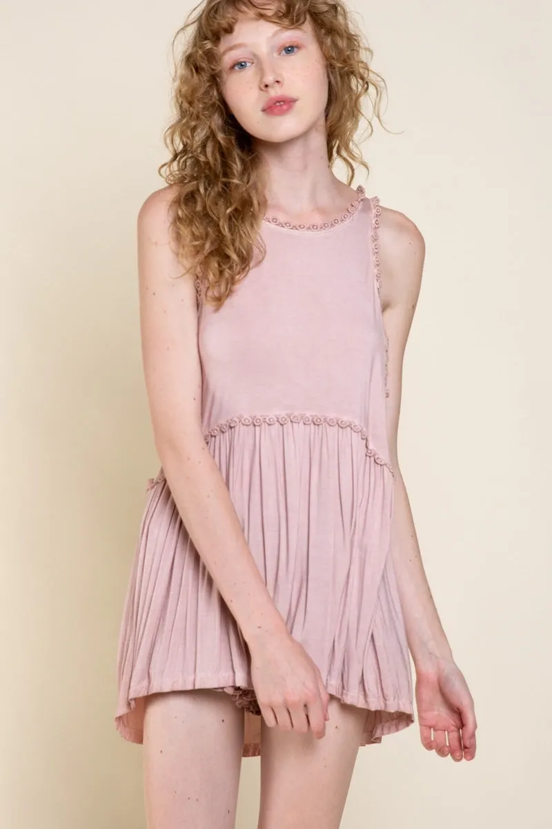 Sweet & Simple Babydoll Top, Pink