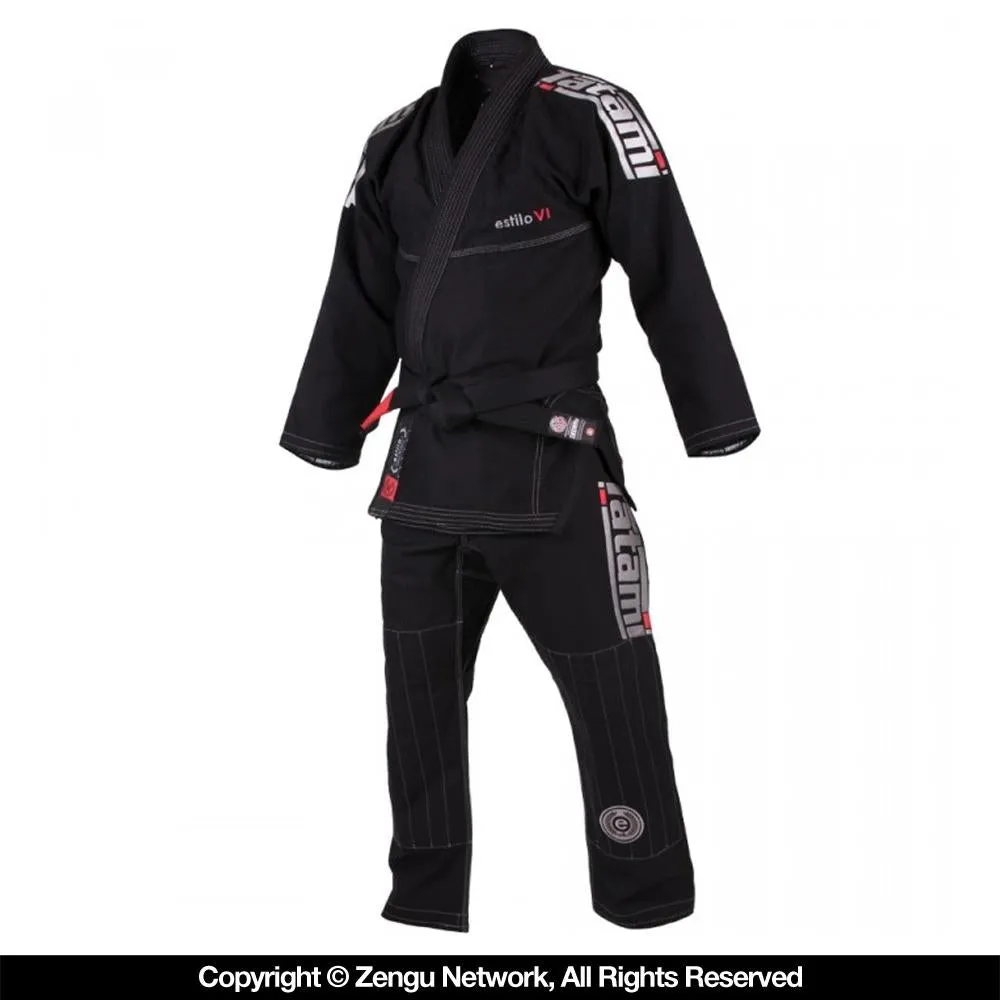 Tatami "Estilo 6.0" BJJ Gi - Black/Silver