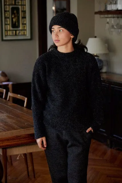 Teddy Sweater in  Alpaca Boucle