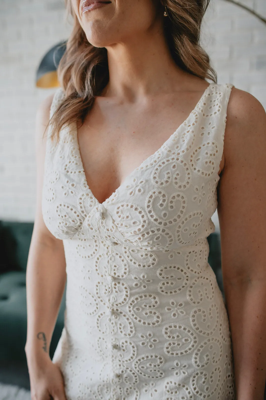 The Crista Eyelet Dress by FRNCH