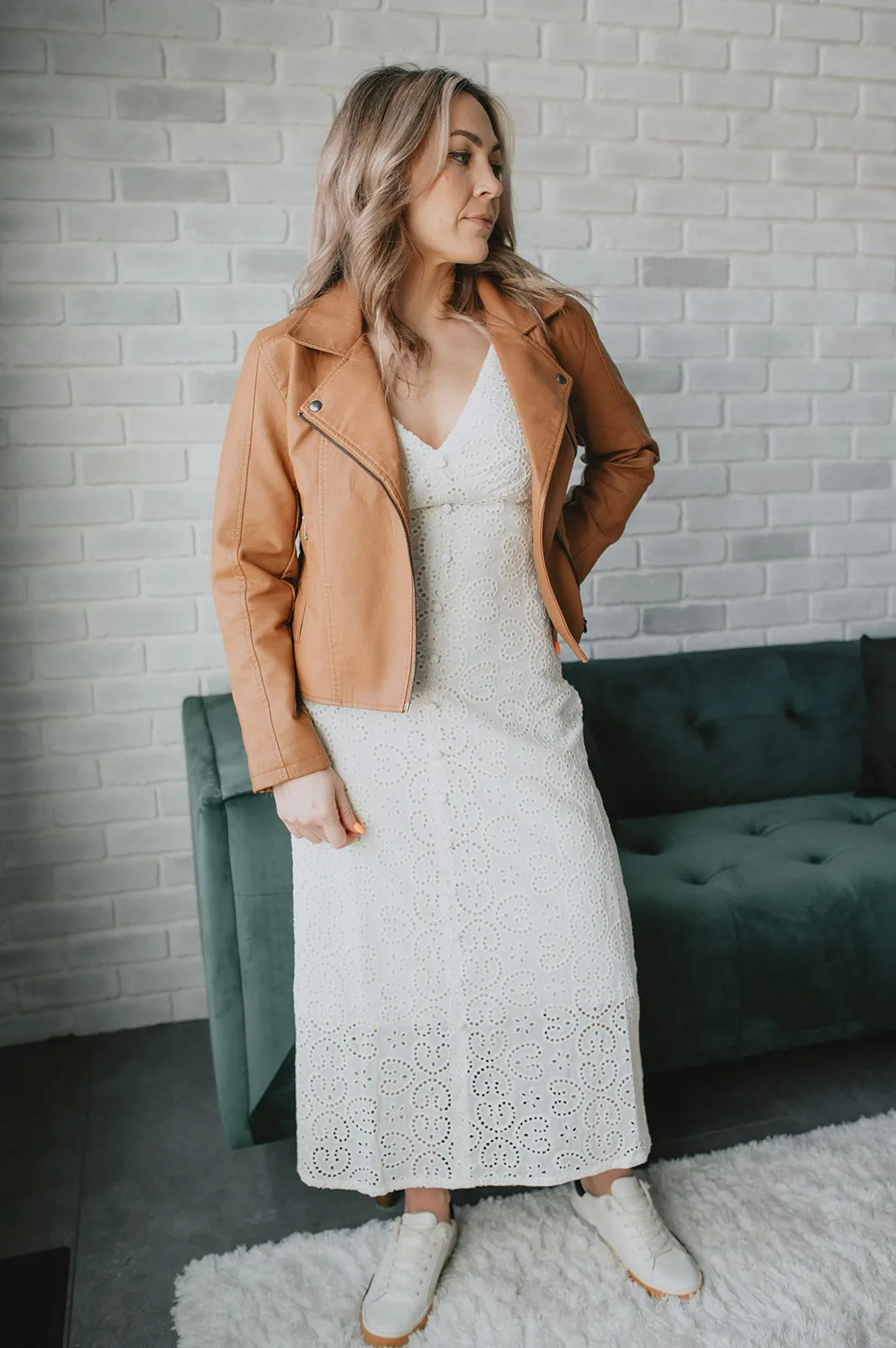 The Crista Eyelet Dress by FRNCH