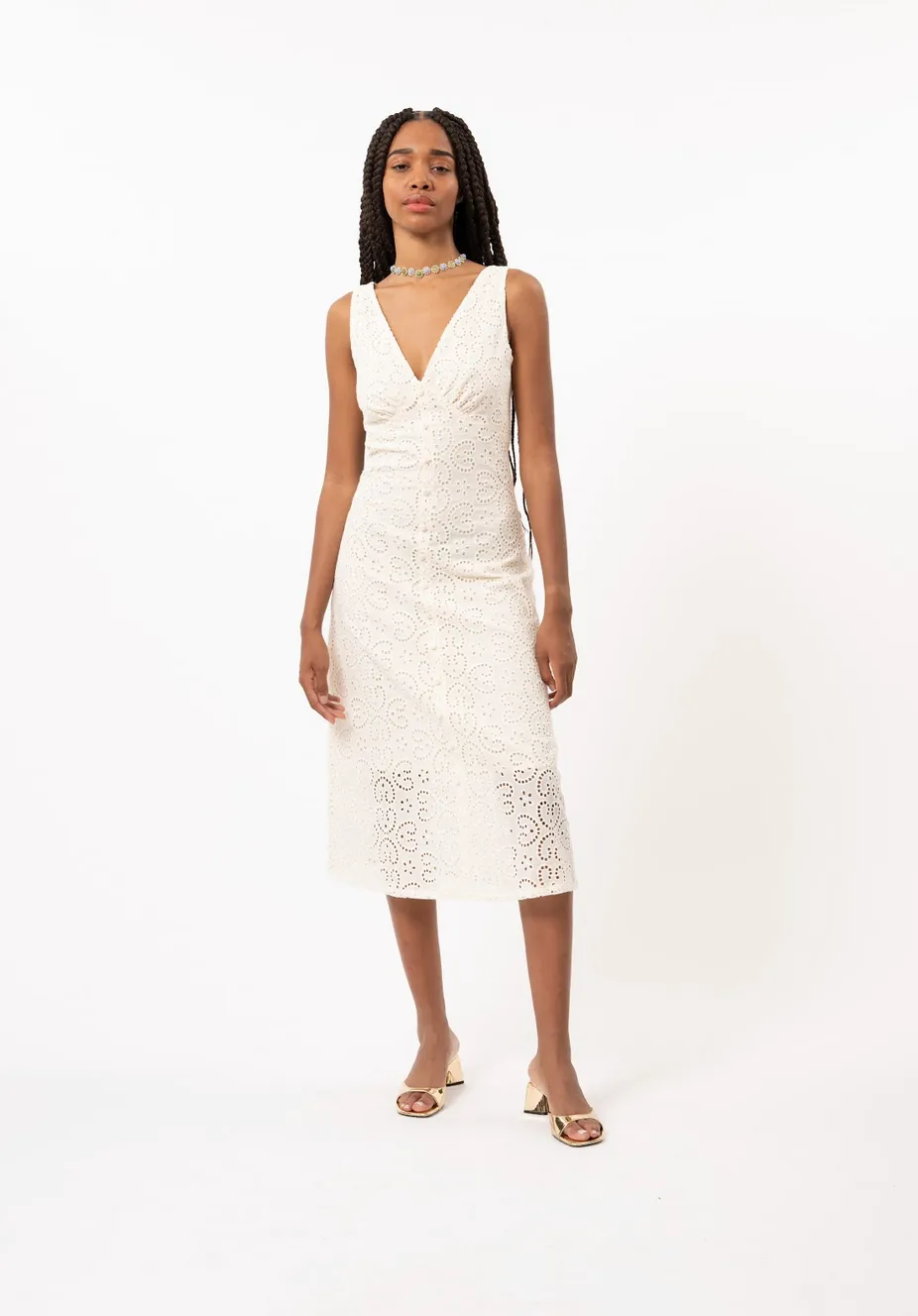 The Crista Eyelet Dress by FRNCH