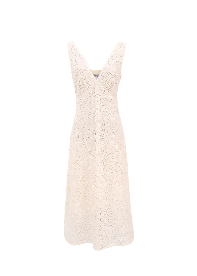 The Crista Eyelet Dress by FRNCH