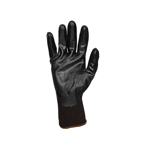 Tillman 1765 Black Nitrile Foam Coated Nylon Gloves (1 Pair)