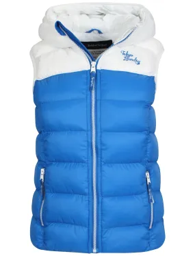 Tokyo Laundry Helena blue & white gilet