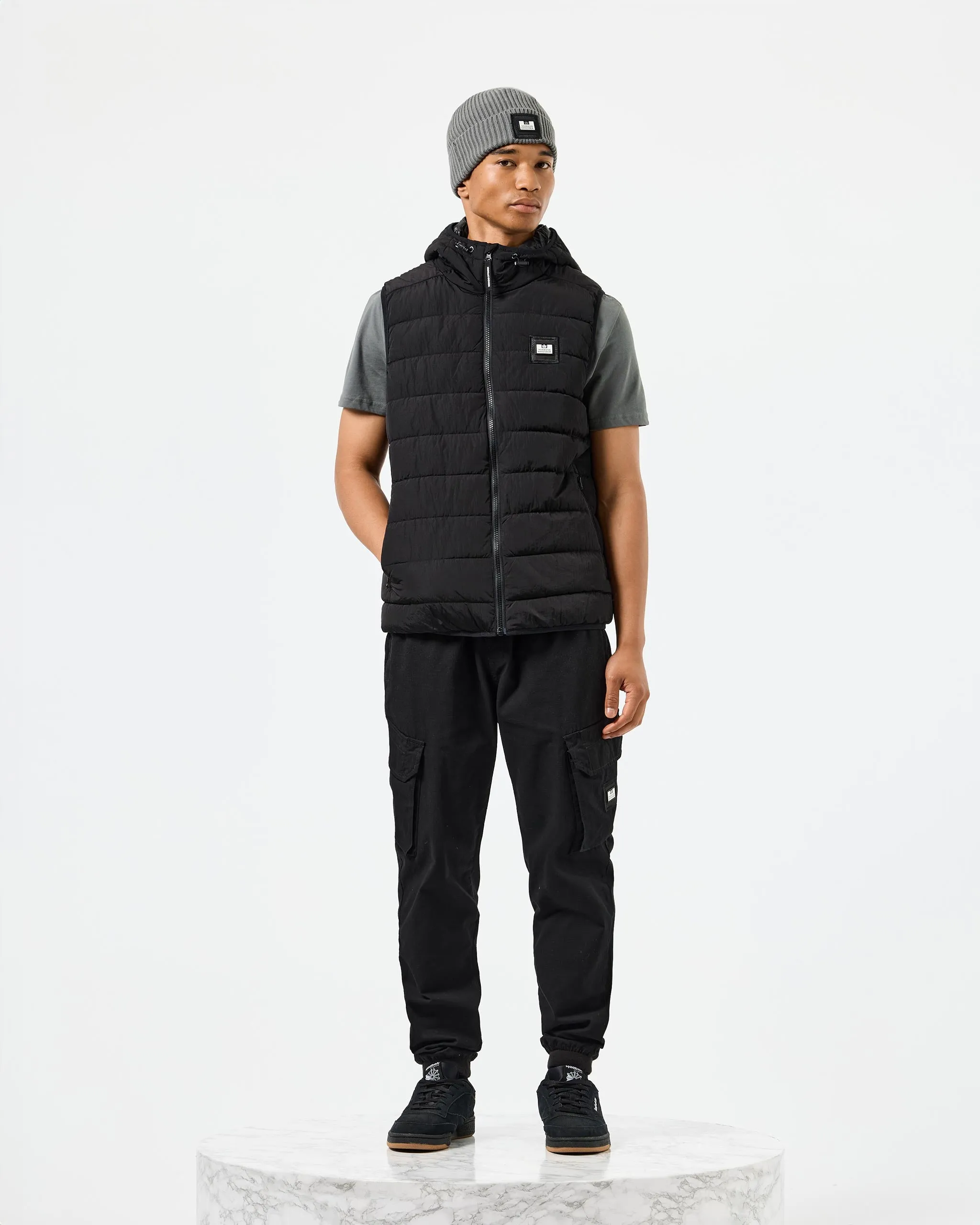 Toronto Hooded Gilet Black