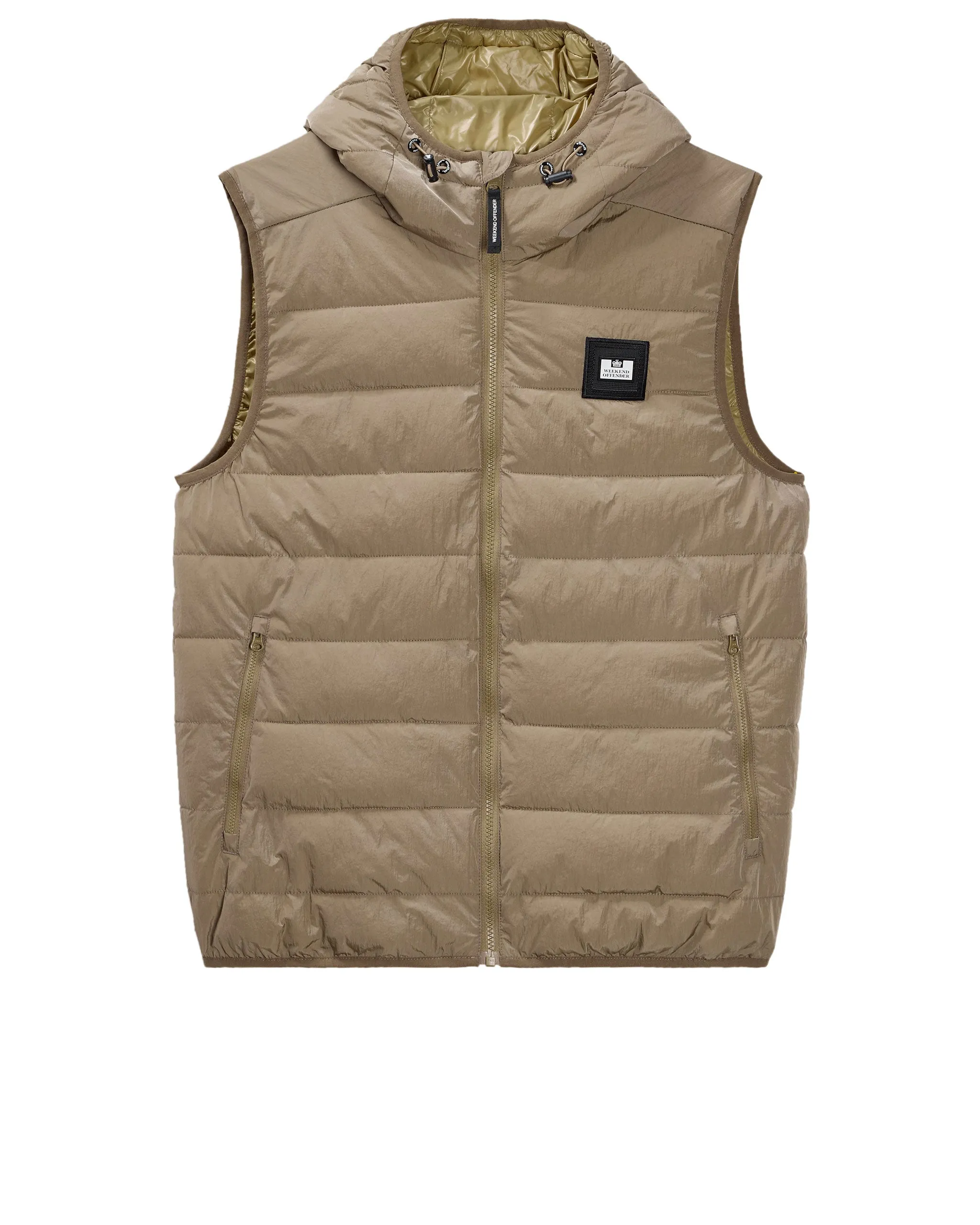 Toronto Hooded Gilet Mocha Brown