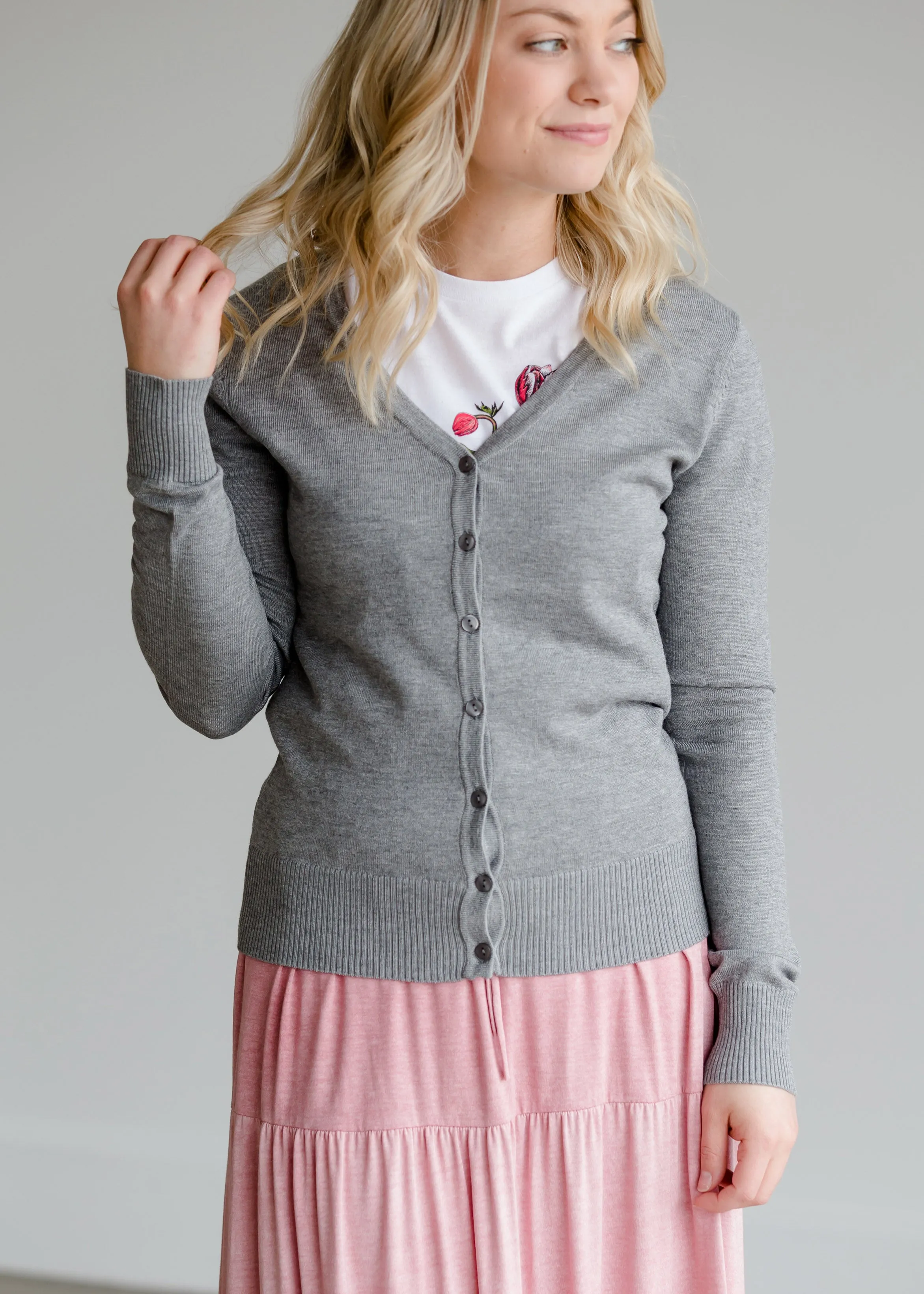 V-Neck Sweater Cardigan - FINAL SALE