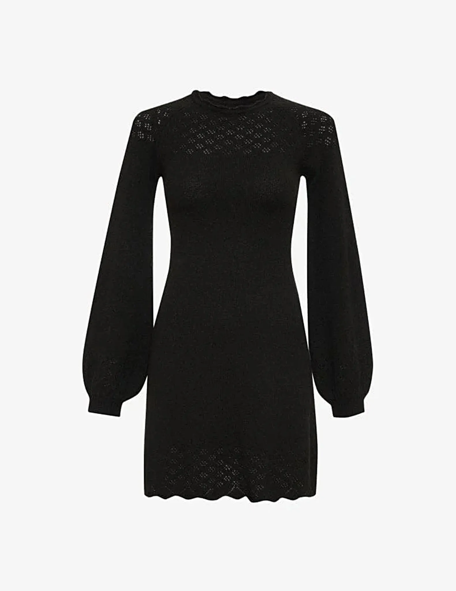 Vermont Black Knit Mini Dress