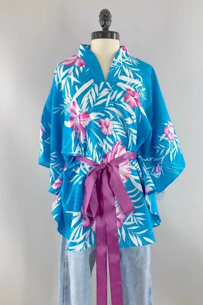 Vintage 1980s Hawaiian Print Tunic