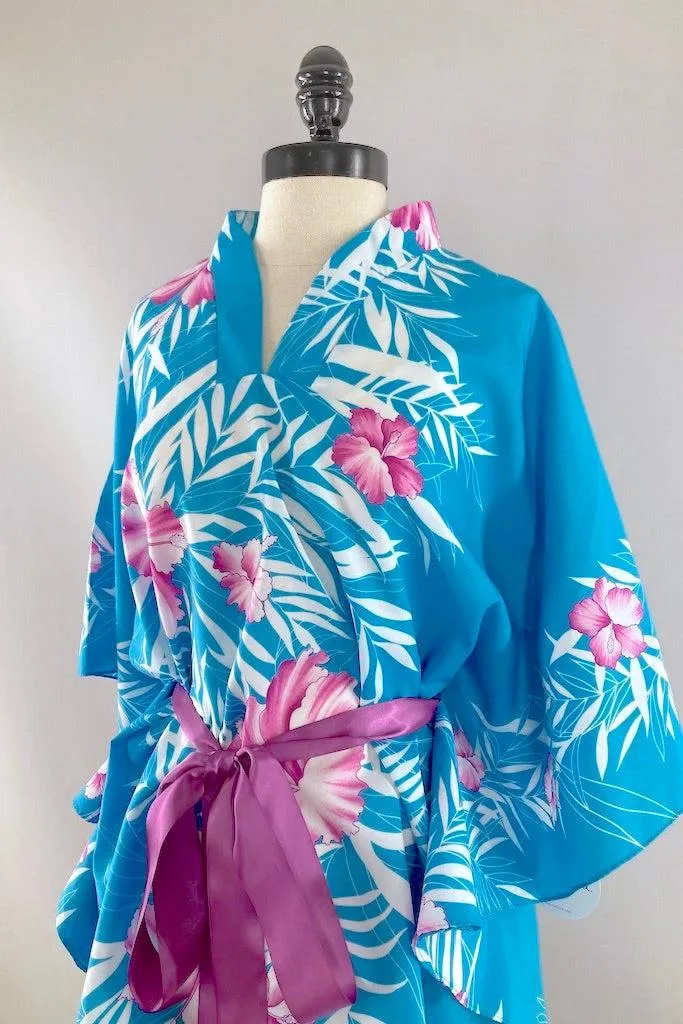 Vintage 1980s Hawaiian Print Tunic