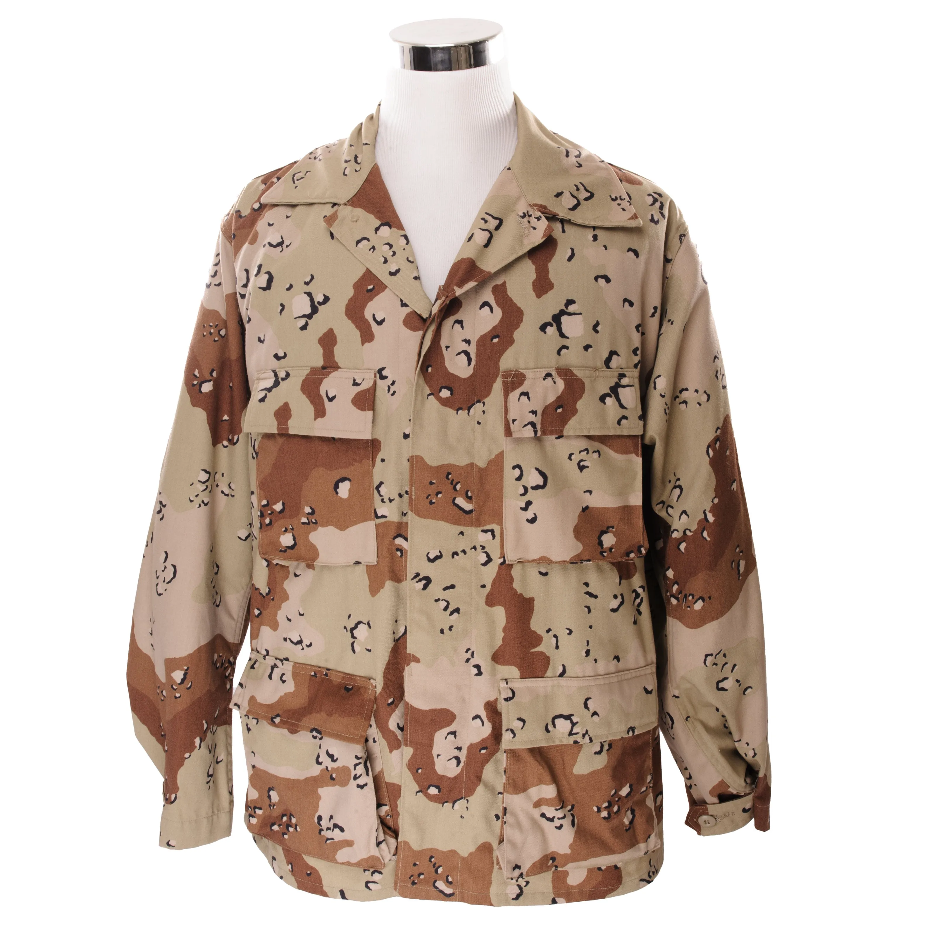 VINTAGE US ARMY DESERT CAMOUFLAGE PATTERN COMBAT JACKET DESERT STORM LARGE REGULAR