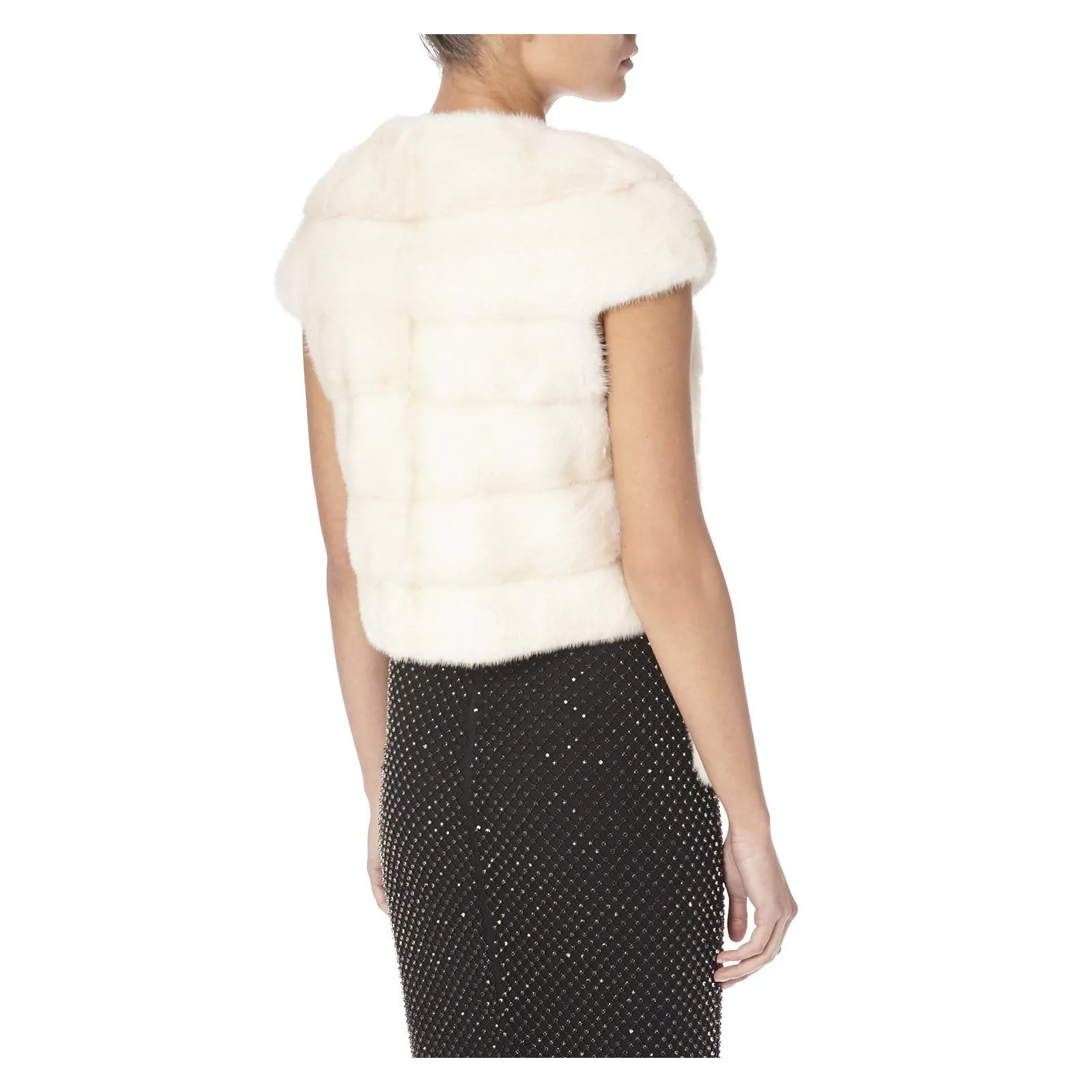 WHITE MAGNUM MINK FUR GILET