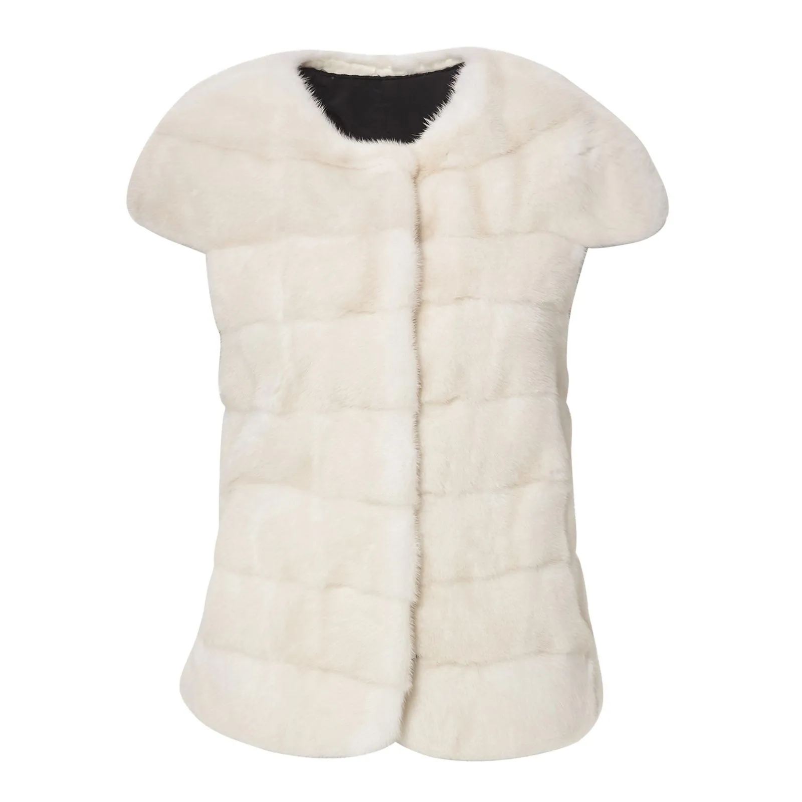 WHITE MAGNUM MINK FUR GILET