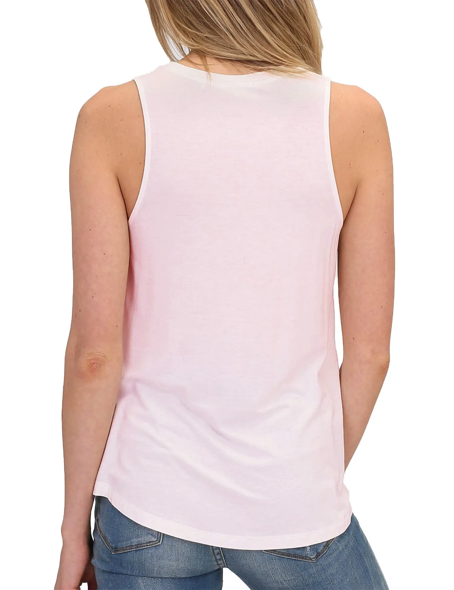 Women's Relaxed Lightweight Casual Loose Fit Round Neck Basic Tank Top