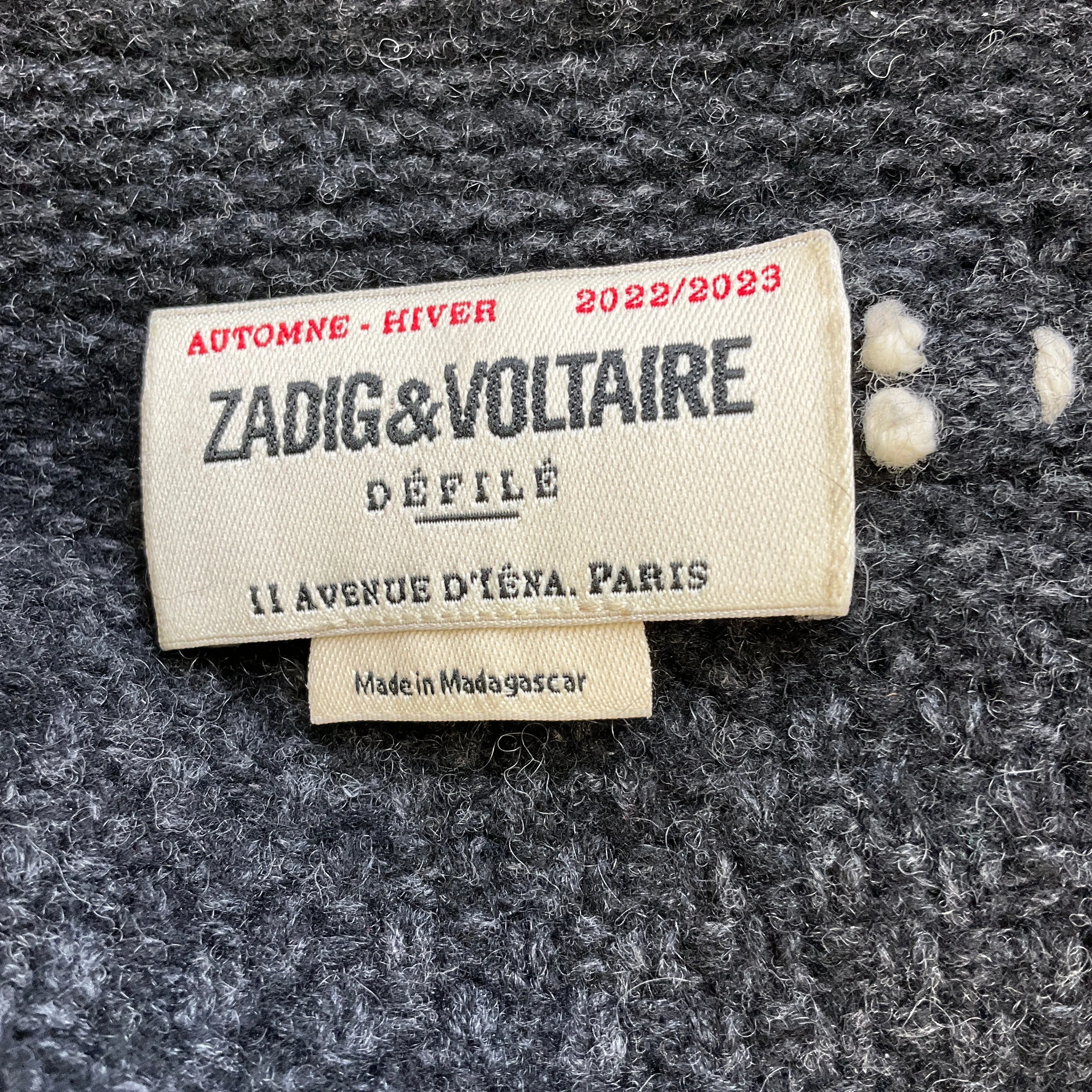 Zadig & Voltaire Anthracite Alabama Wews Sweater Dress